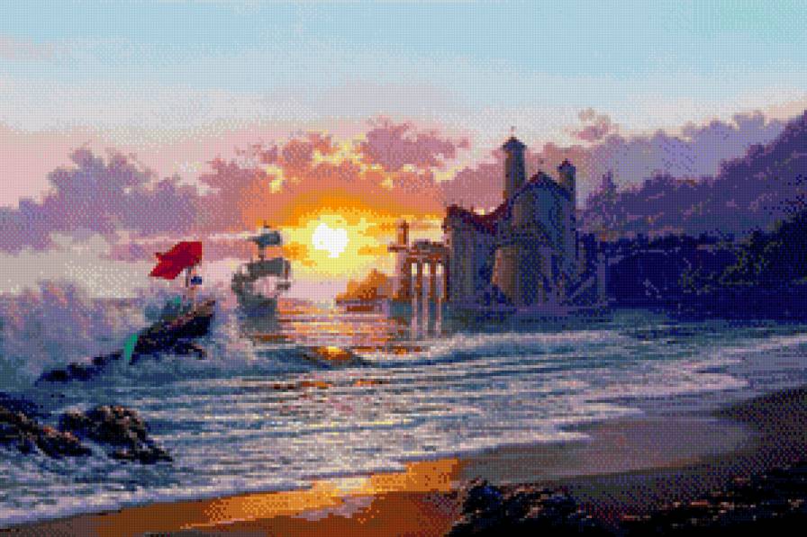 русалочка - мультяшки, море, замок, герои диснея - предпросмотр