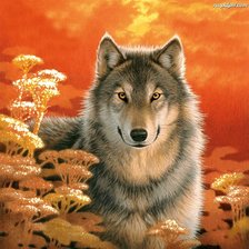 Схема вышивки «закат»