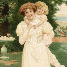 Схема вышивки «Счастье материнства»