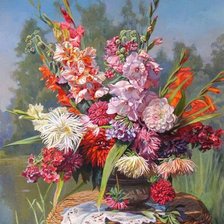 Схема вышивки «букет»