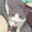 Предпросмотр схемы вышивки «девушка и кошки» (№772647)