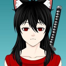 Схема вышивки «неко»