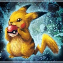 Схема вышивки «Пикачу»