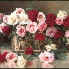 Схема вышивки «розы»