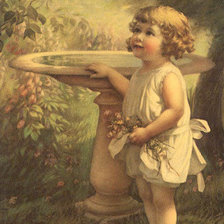 Схема вышивки «девчушка»