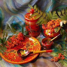 Схема вышивки «хохлома»