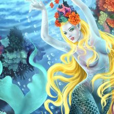Схема вышивки «русалочка»