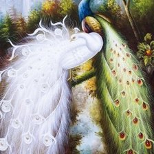 Схема вышивки «жарптица»