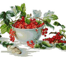 Схема вышивки «рябина»