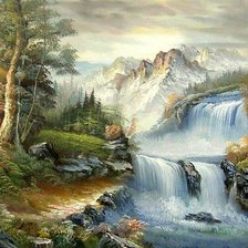 Схема вышивки «водопад»