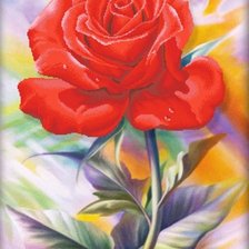 Схема вышивки «Роза»