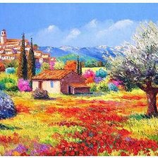 Схема вышивки «Маки»