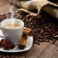 Схема вышивки «чашка кофе»