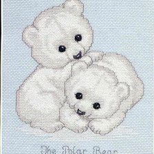 Схема вышивки «белые мишки»