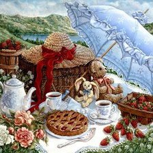 Схема вышивки «на природе»