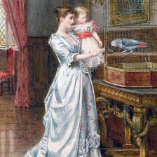 Схема вышивки «мать и дитя»