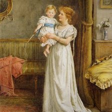 Схема вышивки «мать и дитя»