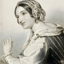 Схема вышивки «средневековая леди»