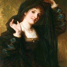 Схема вышивки «леди в зеленом»