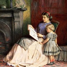 Схема вышивки «мать и дитя»