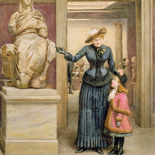 Схема вышивки «поход на выставку»