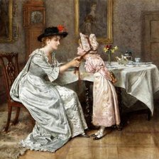 Схема вышивки «мать и дитя»