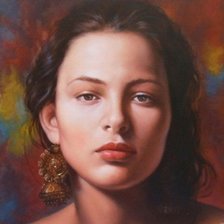 Схема вышивки «Девушка»