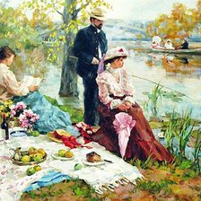 Схема вышивки «Деревенька 35»