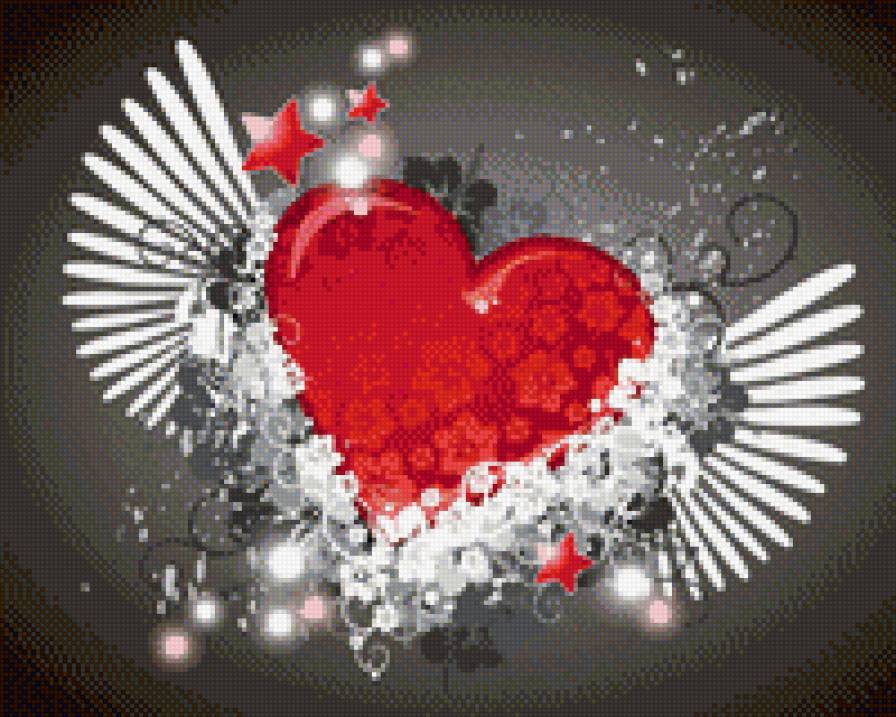 любовь-это... - звезды, сердце - предпросмотр