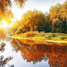 Схема вышивки «осеннее утро»