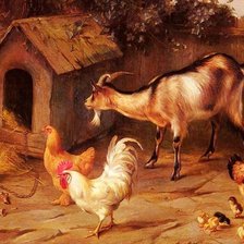 Схема вышивки «Деревенский двор»