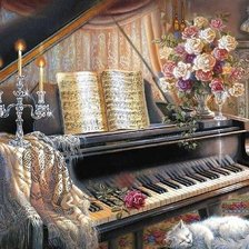 Схема вышивки «Музыкальная гостинная»