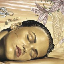 Схема вышивки «Сон девушки»