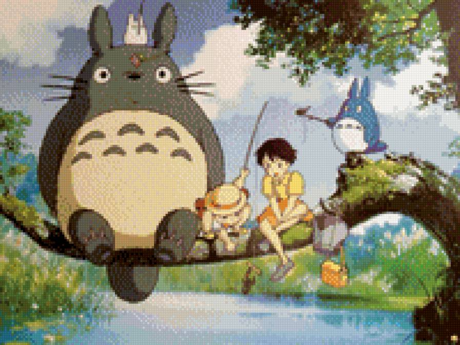 Тоторо рыбалка - предпросмотр