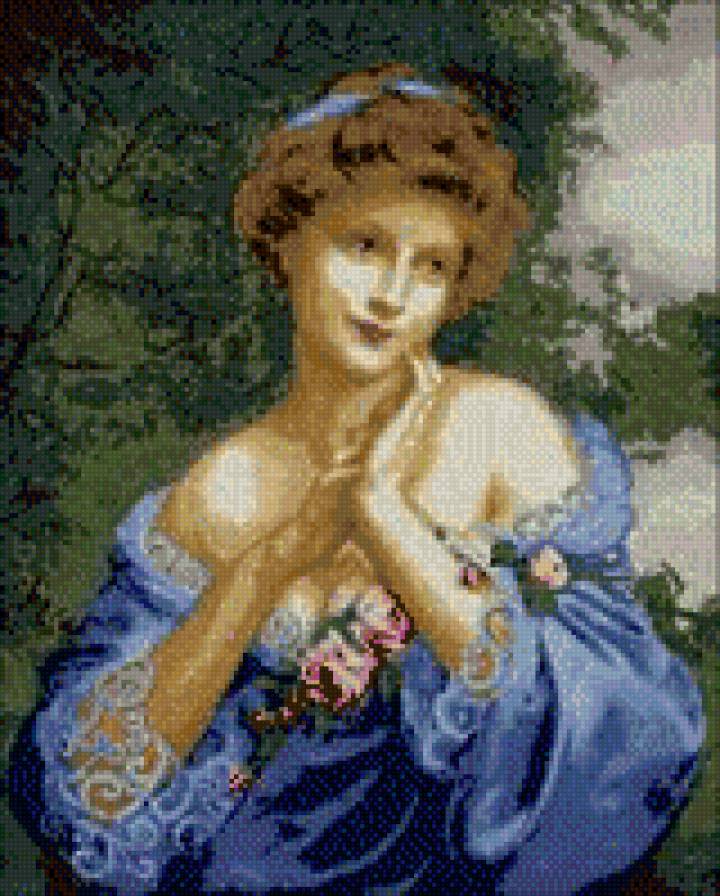 Летняя роза - картины, портеты - предпросмотр