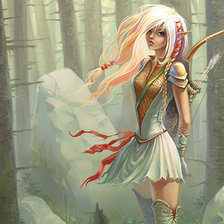 Схема вышивки «Лучница»