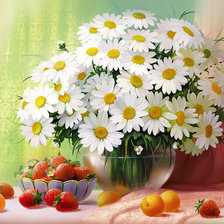 Схема вышивки «ромашки2»