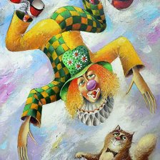 Схема вышивки «клоун»