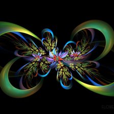 Схема вышивки «цветок-абстракция»