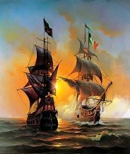 Схема вышивки «парусники»