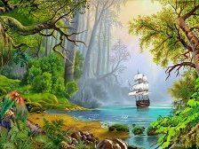 Схема вышивки «в лесу»