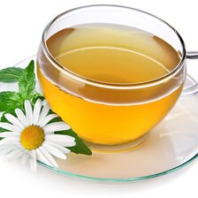 Схема вышивки «чай из ромашки»