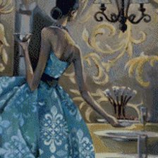 Схема вышивки «с бокалом»