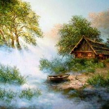 Схема вышивки «туман»