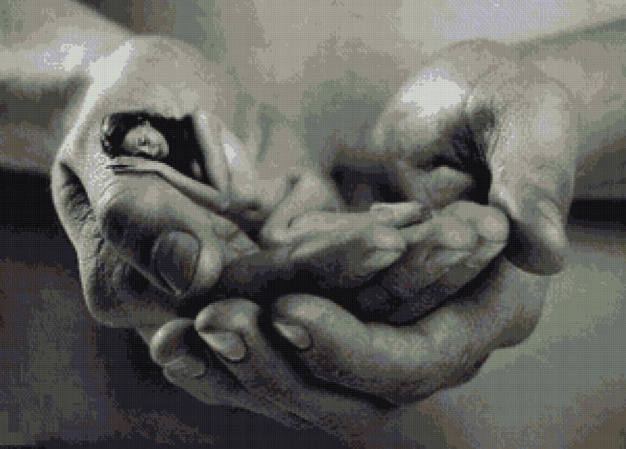 Нежность - люди, монохром - предпросмотр