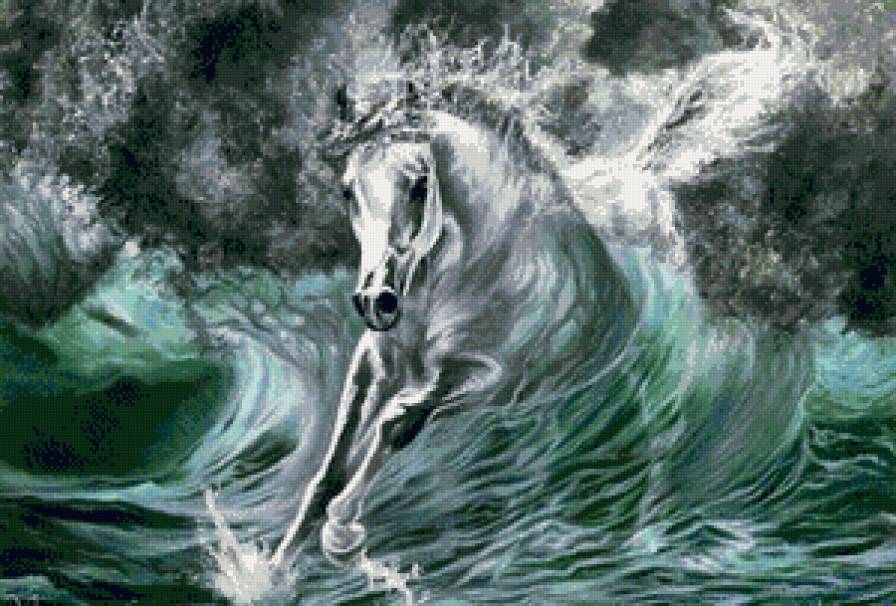 красивая картина - картина, лошадь, животные - предпросмотр