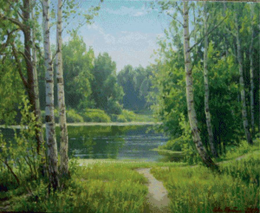 Природа - пейзаж, березы, природа - предпросмотр