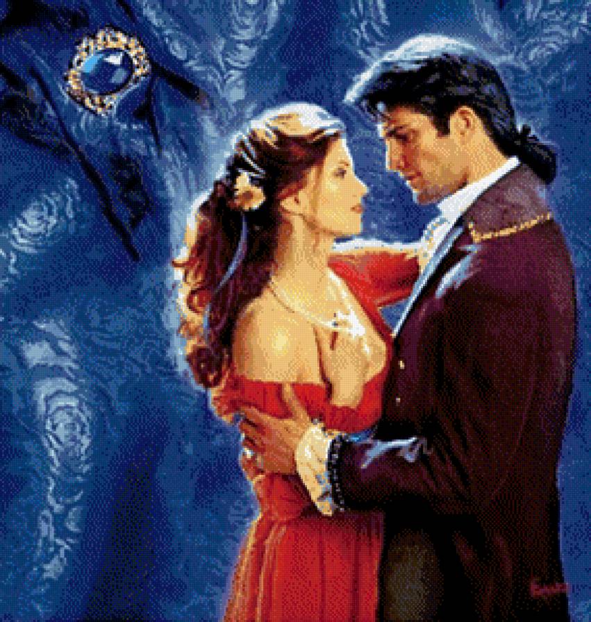 Синий бархат - романтика, любовь, пара - предпросмотр