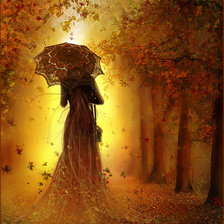 Схема вышивки «золотая осень»