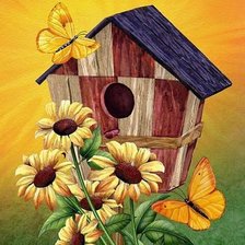Схема вышивки «Скворечкник»